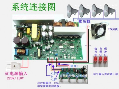 AC220V公共广播数字（D类）功放板模块图3