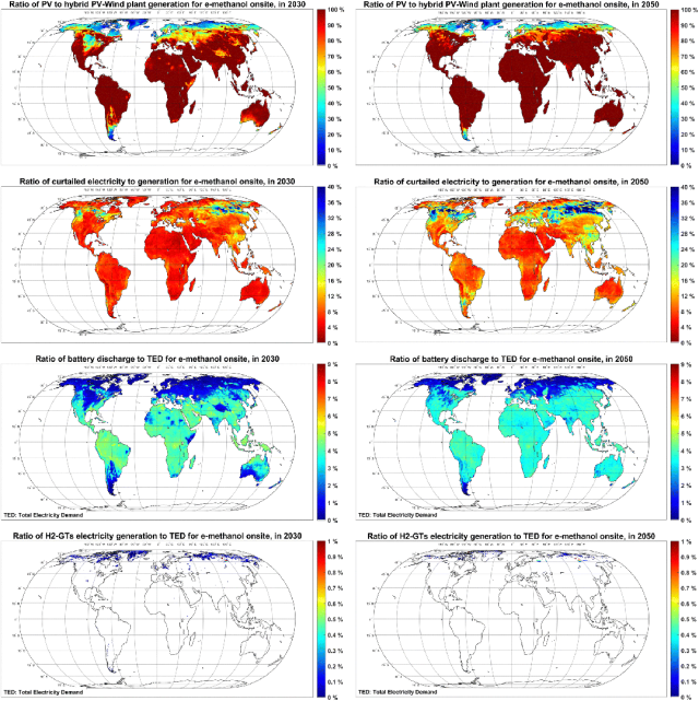 Energy & Enviro<i></i>nmental Science期刊论文分享：基于可变可再生能源电力的全球绿色甲醇生产潜力