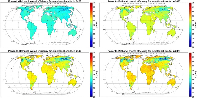 Energy & Enviro<i></i>nmental Science期刊论文分享：基于可变可再生能源电力的全球绿色甲醇生产潜力