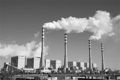 图为北京清新环境技术股份有限公司采用第三方治理模式运营的大唐国际托克托电厂脱硫装置。