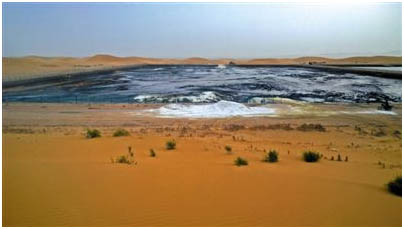 腾格里沙漠污染